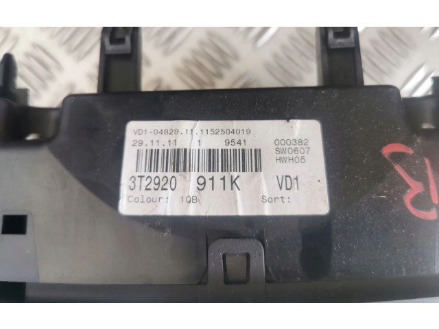 Спидометр (приборный щиток)    3T2920911K   Skoda Superb B6 (3T)