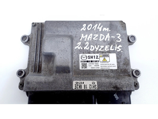 Блок управления двигателя SH1218881A, 2757005602 Mazda 3 II