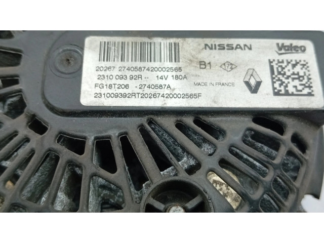 Генератор 231009392R Dacia Lodgy 1.5