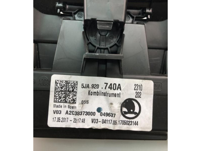 Панель приборов 5JA920740A, NP2076 Skoda Rapid (NH)
