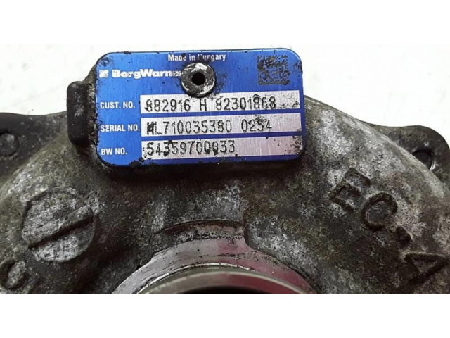 Turbodmychadlo Турбина 54359700033, 82301868 Renault Kangoo II 1.5