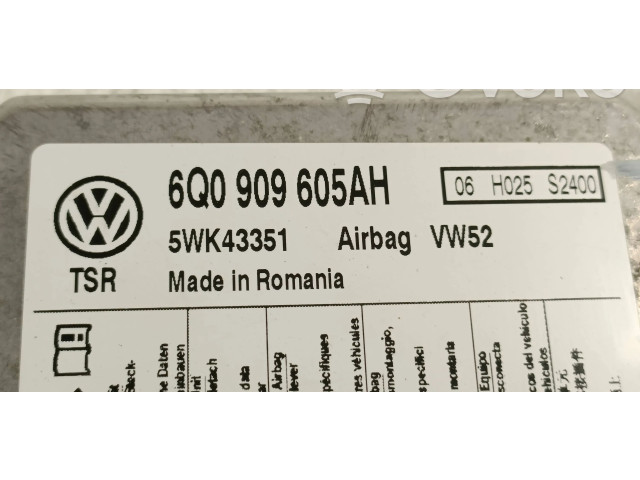 Блок подушек безопасности 6Q0909605AH, 5WK43351   Volkswagen Caddy