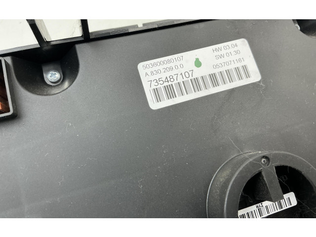 Блок управления климат-контролем 735487107, 198A2000 Lancia Delta III