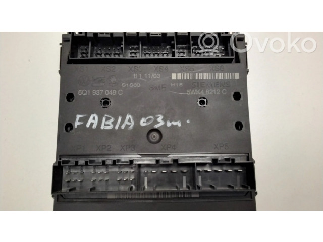 Блок комфорта 5WK48212C Skoda Fabia Mk1 (6Y)