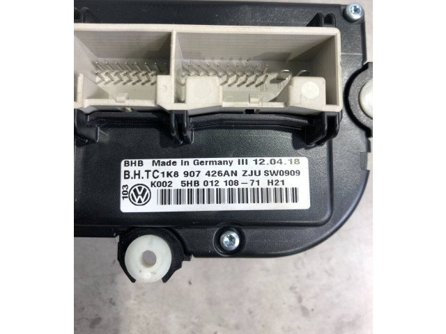 Блок управления климат-контролем 1K8907426AN, 5HB01210871   Volkswagen Caddy
