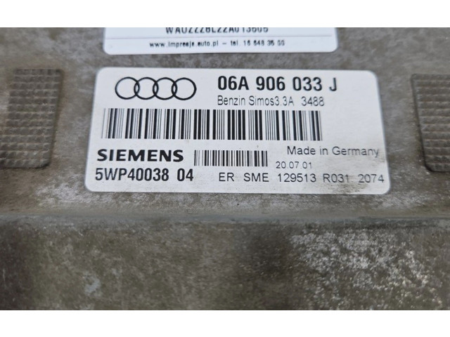 Блок управления двигателем Блок управления 06A906033J, IMPRK1379628   Audi A3 S3 8L