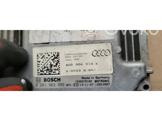 Блок управления двигателя 4G0906014E, 0261S09399 Audi A7 S7 4G