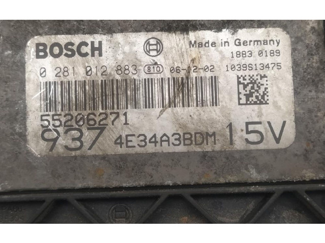 Блок управления двигателя 0281012883, 4E34A3BDM Alfa Romeo GT