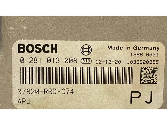 Комплект блоков управления 37820RBDG74, 1039S20955   Honda Accord