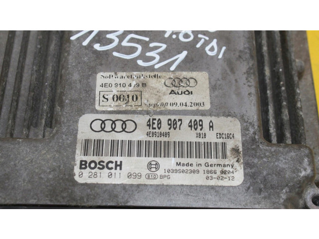 Řídící jednotka Audi A8 S8 D3 4E 2005