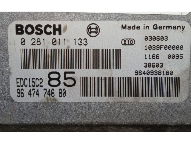 Блок управления BOSHC, EDC15C2   Citroen C8