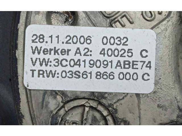 Volant Volkswagen Passat Alltrack 2007 3C0419091A, LEVE.DESGASTE