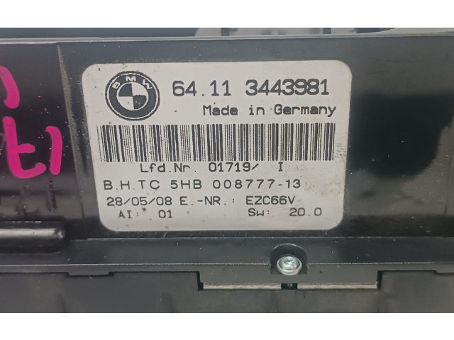 Блок управления климат-контролем 64113443981   BMW X3 E83