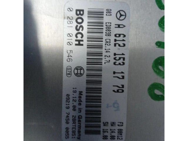 Řídící jednotka A6121531779, CENTRALITAMOTORUCE Mercedes-Benz ML W163