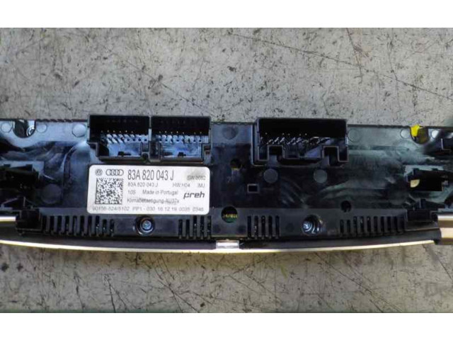 Блок управления климат-контролем 83A820043JIMJ, 83A820043J Audi A1
