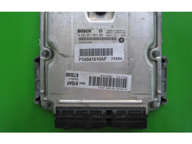 Блок управления двигателем Блок управления P56041610AF, 0281011063 Jeep Grand Cherokee (WJ)