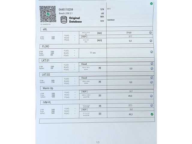 Форсунка 0445110259, 12D29DA0 Volvo C30