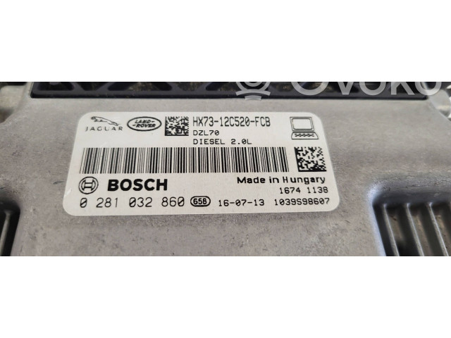 Блок управления двигателя HX7312C520FCB, 1039S98607 Jaguar XE
