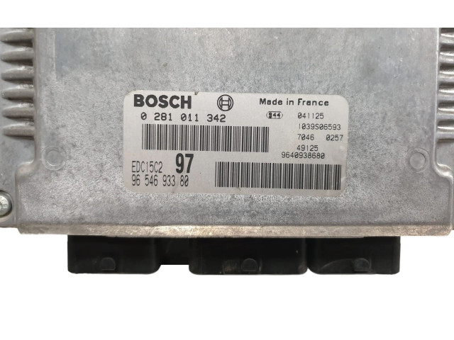 Блок управления двигателем Блок управления 0281011342   Peugeot Expert