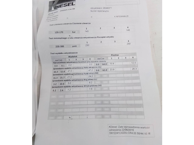 Vstřikovač A6510703287, 28308779 Mercedes-Benz C W205 651921