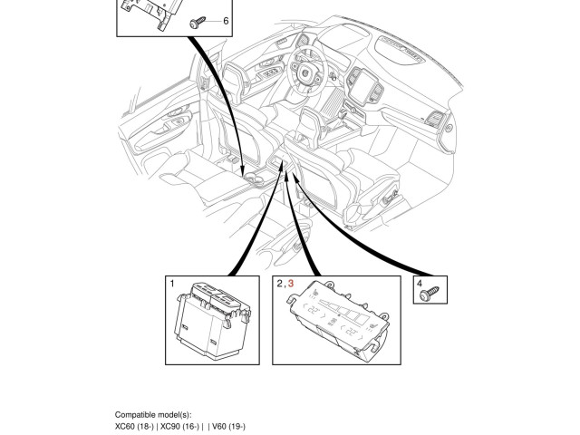 Блок управления климат-контролем 31674024, 31346788   Volvo XC90