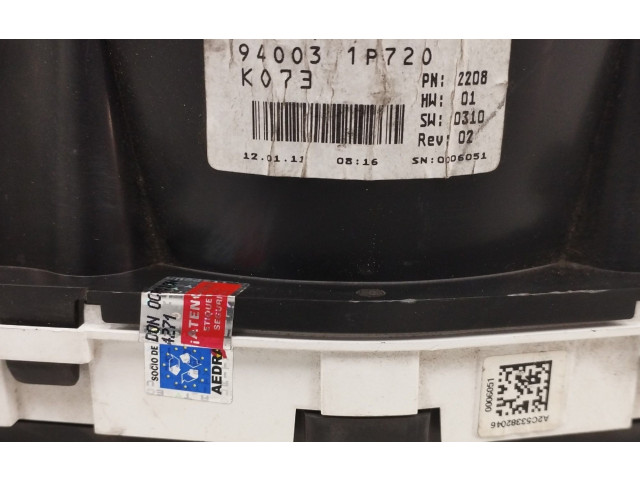 Přístrojová deska KIA Venga 2011 940031P720