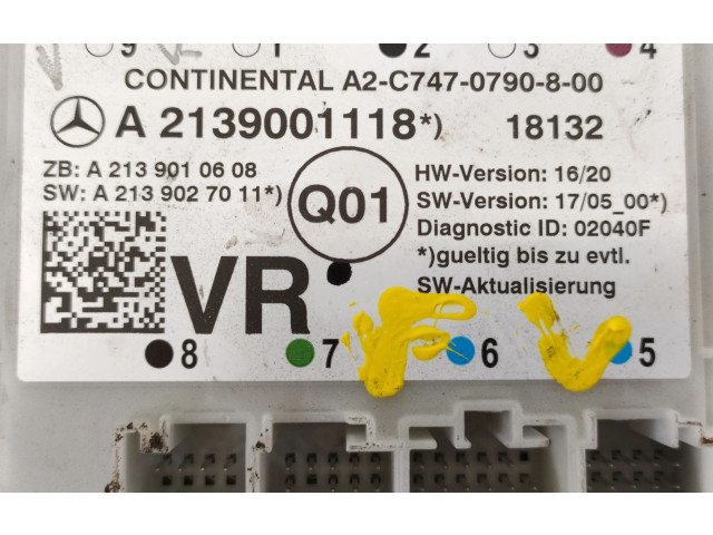 Блок комфорта A2139001118   Mercedes-Benz E AMG W210   