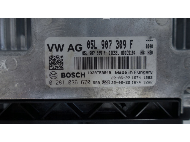 Řídící jednotka 05L907309F, 05L907309F Volkswagen Transporter - Caravelle T6 2021