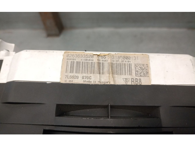 Přístrojová deska Porsche Cayenne (9PA) 2006 7L5920870C, 95564110400