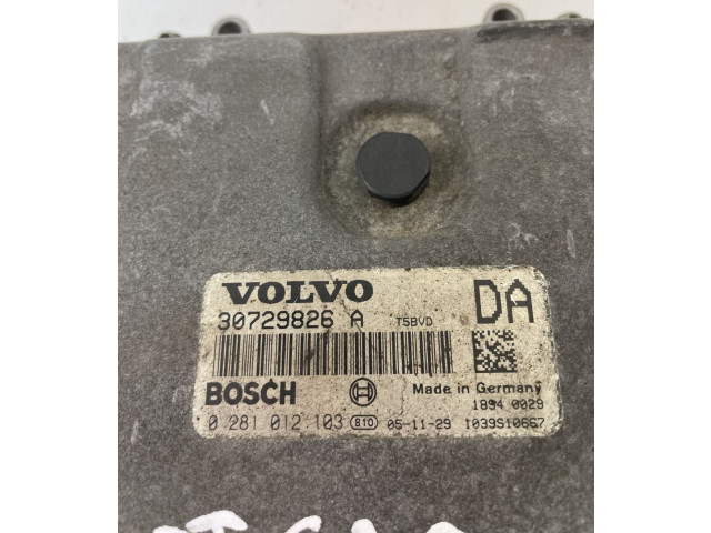 Блок управления двигателем Блок управления 30729826A, 0281012103   Volvo V70