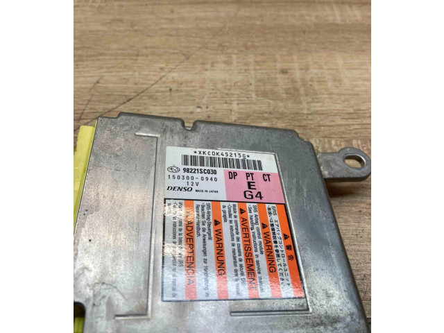 Блок управления надувных подушек 98221SC030, 1503000940   Subaru Forester SH