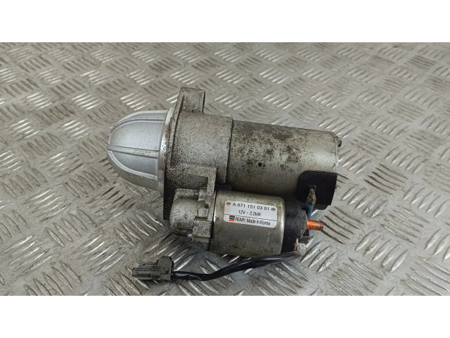 Стартер A6711510301 SsangYong Rexton