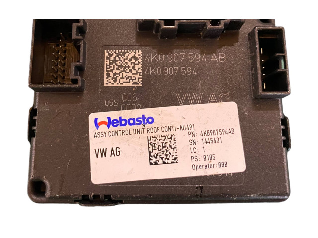 Блок комфорта 4K0907594AB   Audi A6 S6 C8 4K   