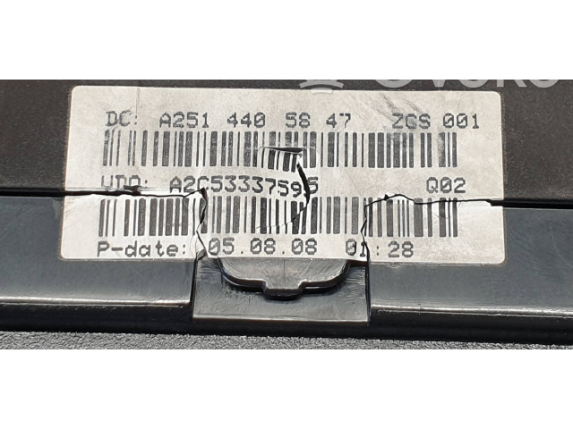 Панель приборов A2514405847, A2C53337595   Mercedes-Benz R W251       