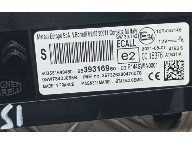 Блок управления 9839316980, 503551640480 Citroen C3 Aircross