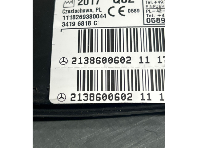 Подушка безопасности в сиденье 2138600602, 34196818C Mercedes-Benz GLC X253 C253