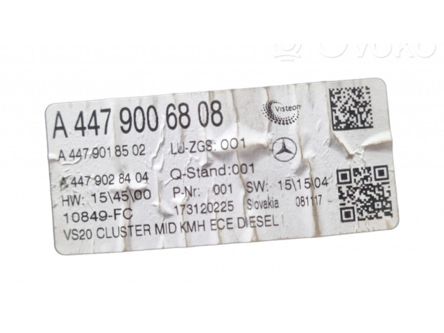 Přístrojová deska  Mercedes-Benz V Class W447 2017 A4479006808  