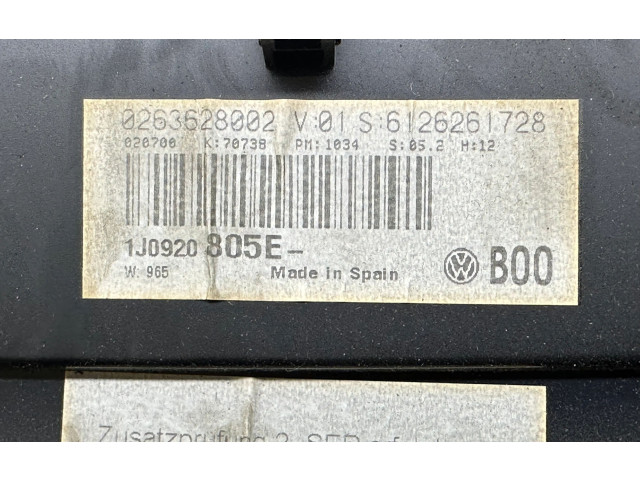 Панель приборов 1J0920805E, 0263628002 Volkswagen Bora