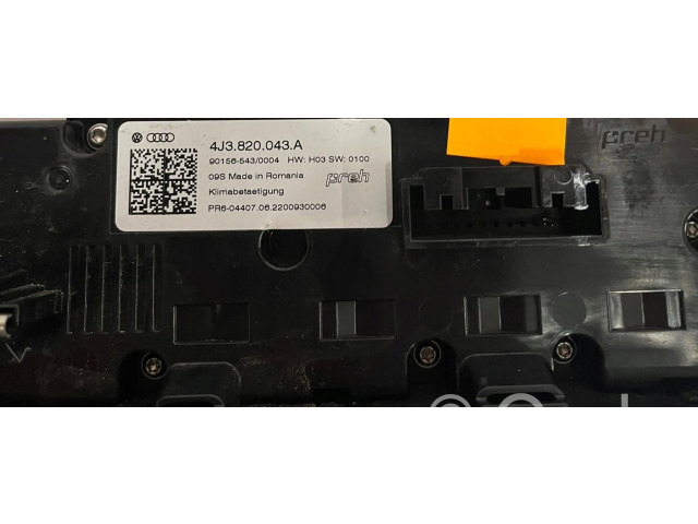Блок управления климат-контролем 4J3820043A, 4J3820043G   Audi E-tron GT