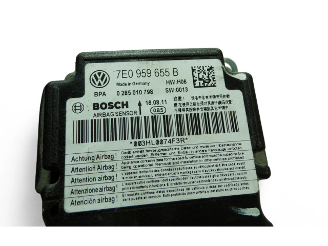 Блок подушек безопасности 7E0959655B, 0285010798   Volkswagen Caddy