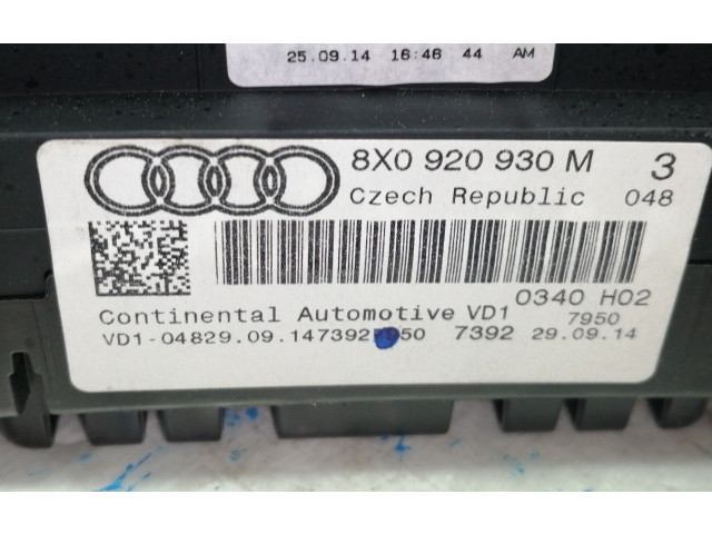 Панель приборов 8X0920930M   Audi A1       