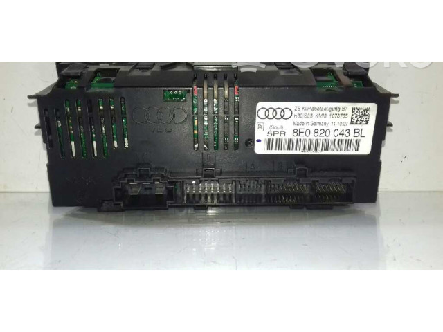 Блок управления климат-контролем 8E0820043BL   Audi A4 Allroad