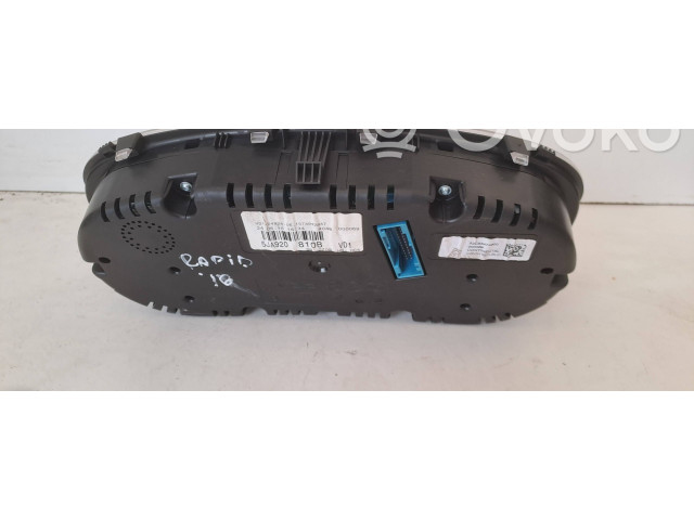 Панель приборов 5JA920810B, VD10482406   Skoda Rapid (NH)       