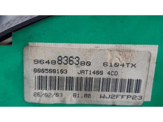 Přístrojová deska Citroen Berlingo 2003 9648836380, 152866