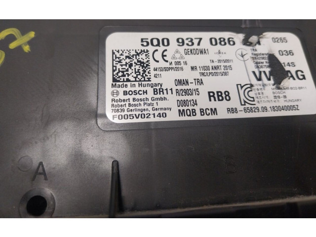 Блок управления 5Q0937086BR, 5Q0937086   Volkswagen Touran III