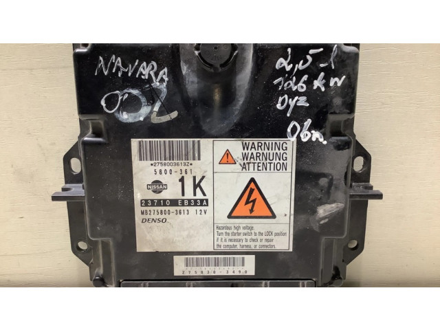 Řídící jednotka 2758003613Z, 23710EB33A Nissan Navara D40 2006