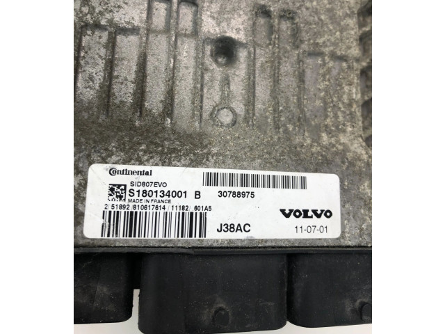 Блок управления двигателем Блок управления 30788975, S180134001B Volvo V50