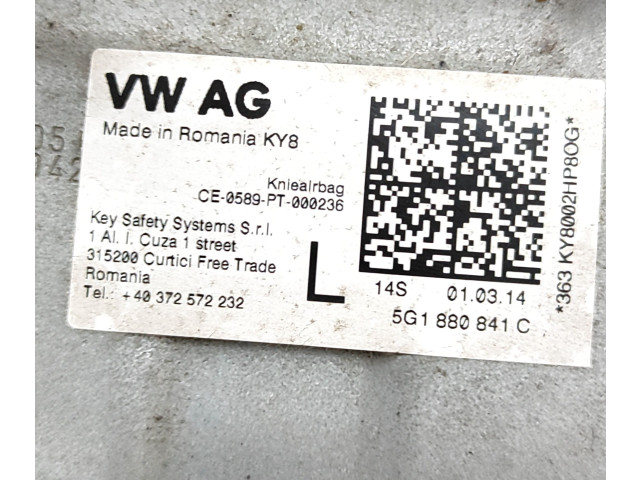 Подушка безопасности для колен 5G1880841C Volkswagen Golf VII