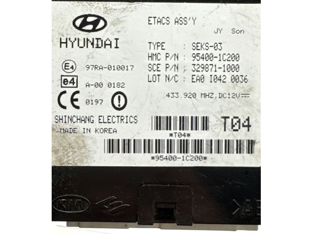 Блок управления 954001C200, 3298711000   Hyundai Getz