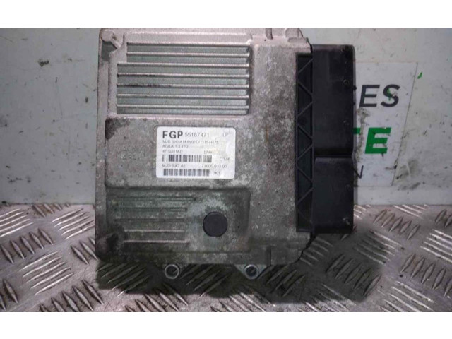 Блок управления двигателем ECU 55187471 Opel Agila A